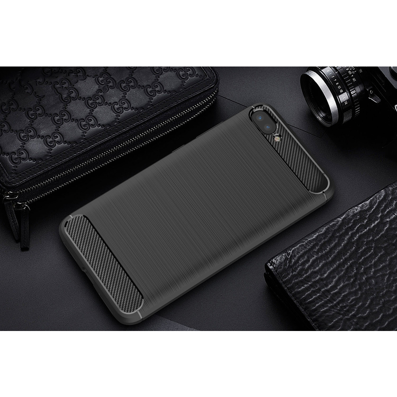 Husa Asus Zenfone 4 Max ZC520KL TPU Carbon Negru