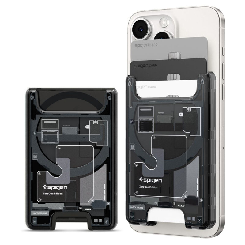 Portofel magnetic MagSafe 3 carduri Spigen Ultra Hybrid Zero One