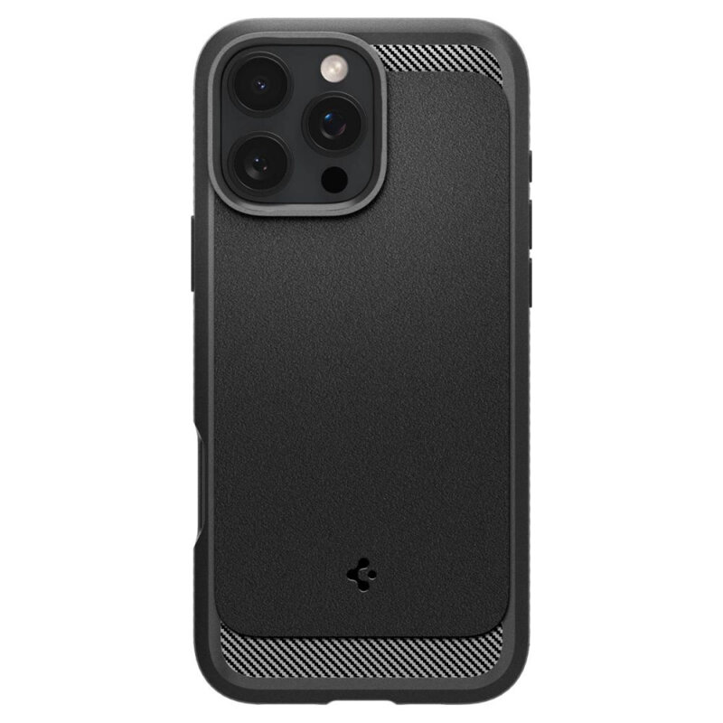 Husa iPhone 16 Pro Spigen Rugged Armor MagSafe, negru mat
