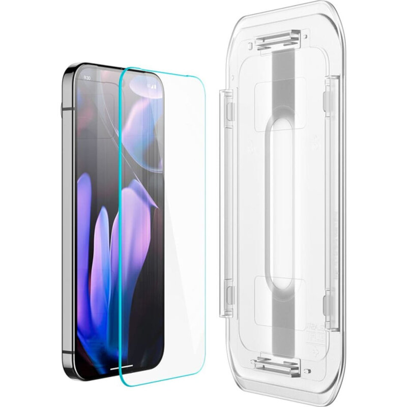 [Pachet 2x] Folie Google Pixel 9 Pro XL Spigen Glas.tR EZ Fit, transparenta