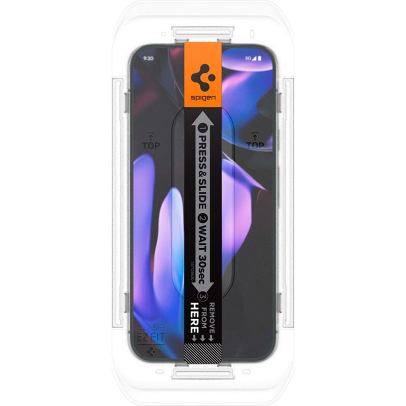 [Pachet 2x] Folie Google Pixel 9 Pro XL Spigen Glas.tR EZ Fit, transparenta