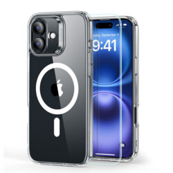 [Pachet 360°] Husa + folie iPhone 16 ESR Classic Hybrid HaloLock, transparenta