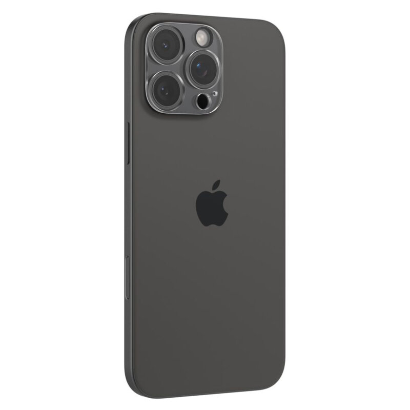 [Pachet 2x] Folie sticla camera iPhone 14 Pro Max Spigen Glas.tR Optik, transparenta