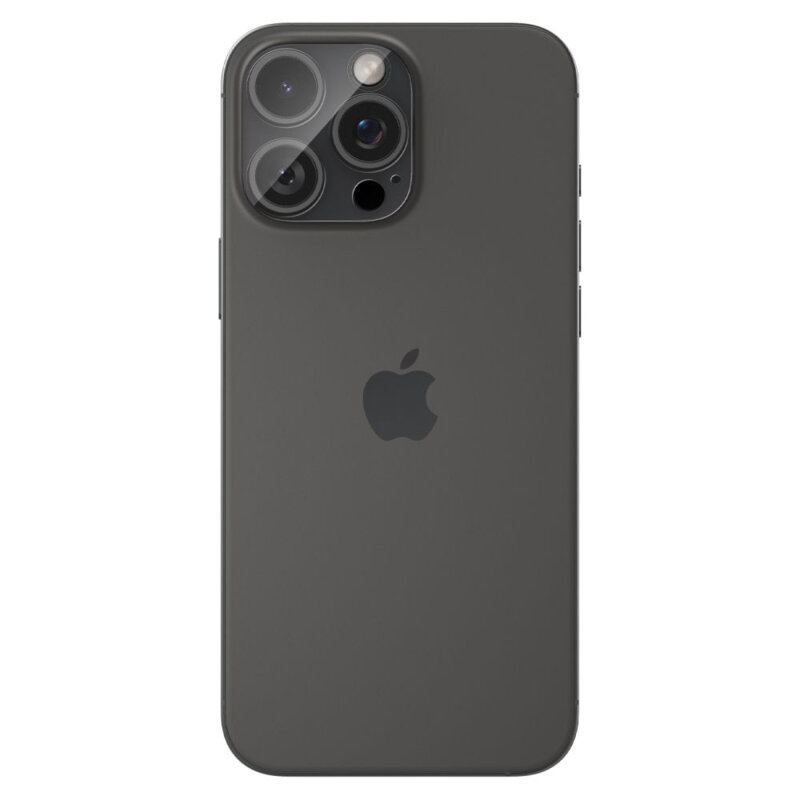 [Pachet 2x] Folie sticla camera iPhone 16 Pro Spigen Glas.tR Optik, transparenta