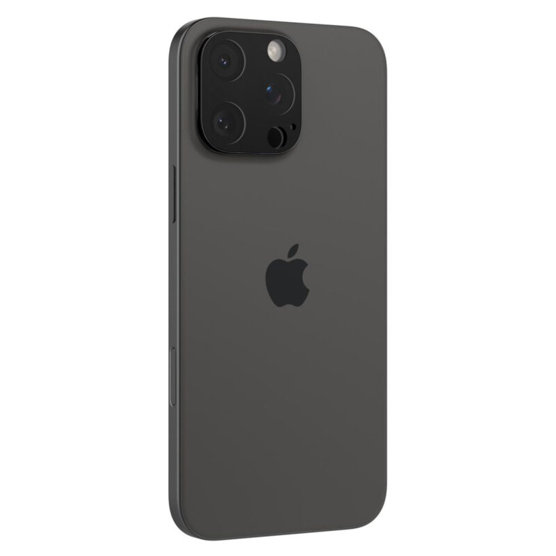 [Pachet 2x] Folie sticla camera iPhone 14 Pro Max Spigen Glas.tR Optik, negru