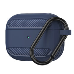 Husa AirPods Pro 2 Techsuit Carbon Silicone, albastru