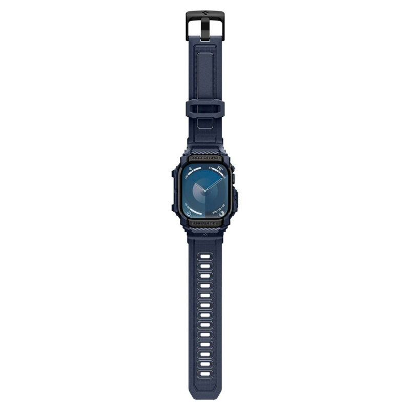 [Pachet husa + curea] Apple Watch 10 46mm Spigen Rugged Armor Pro, bleumarin