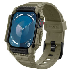 [Pachet husa + curea] Apple Watch 10 46mm Spigen Rugged Armor Pro, kaki