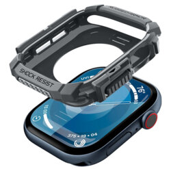 Husa Apple Watch 10 46mm Spigen Rugged Armor, gri