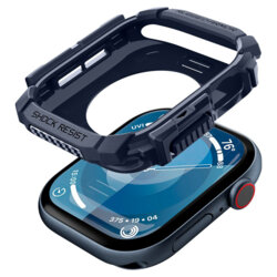 Husa Apple Watch 10 46mm Spigen Rugged Armor, bleumarin