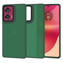 Husa Motorola Edge 50 Fusion Techsuit HaloFrost Series, verde inchis
