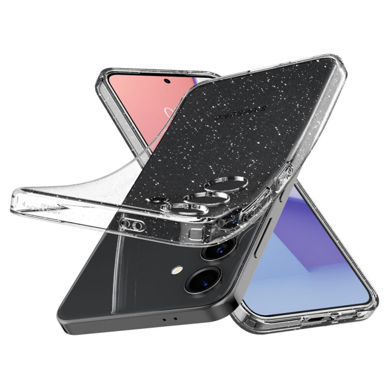 Husa Samsung Galaxy S24 FE Spigen Liquid Crystal Glitter, Crystal Quartz