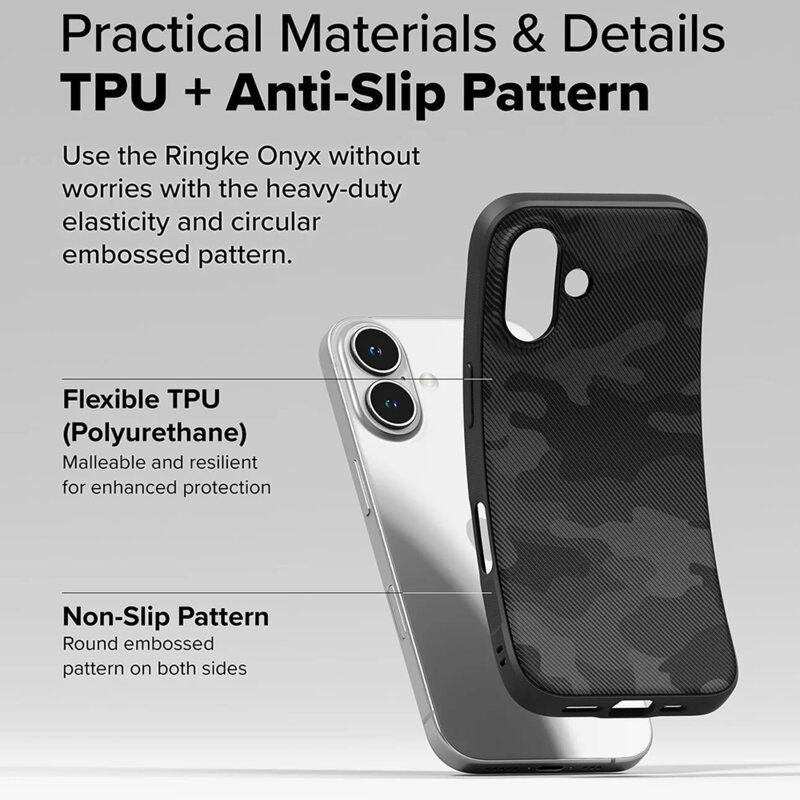 Husa iPhone 16 Plus Ringke Onyx Design, camuflaj