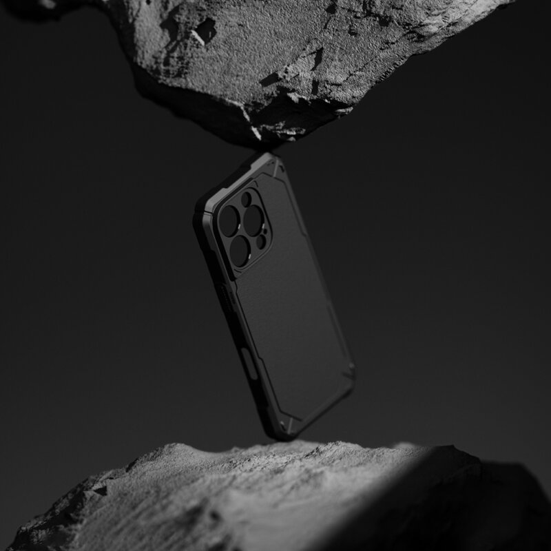Husa iPhone 16 Pro Ringke Rugged Gear, negru
