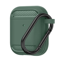 Husa AirPods 1 Techsuit Carbon Silicone, verde