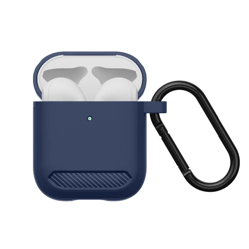 Husa AirPods 1 Techsuit Carbon Silicone, verde