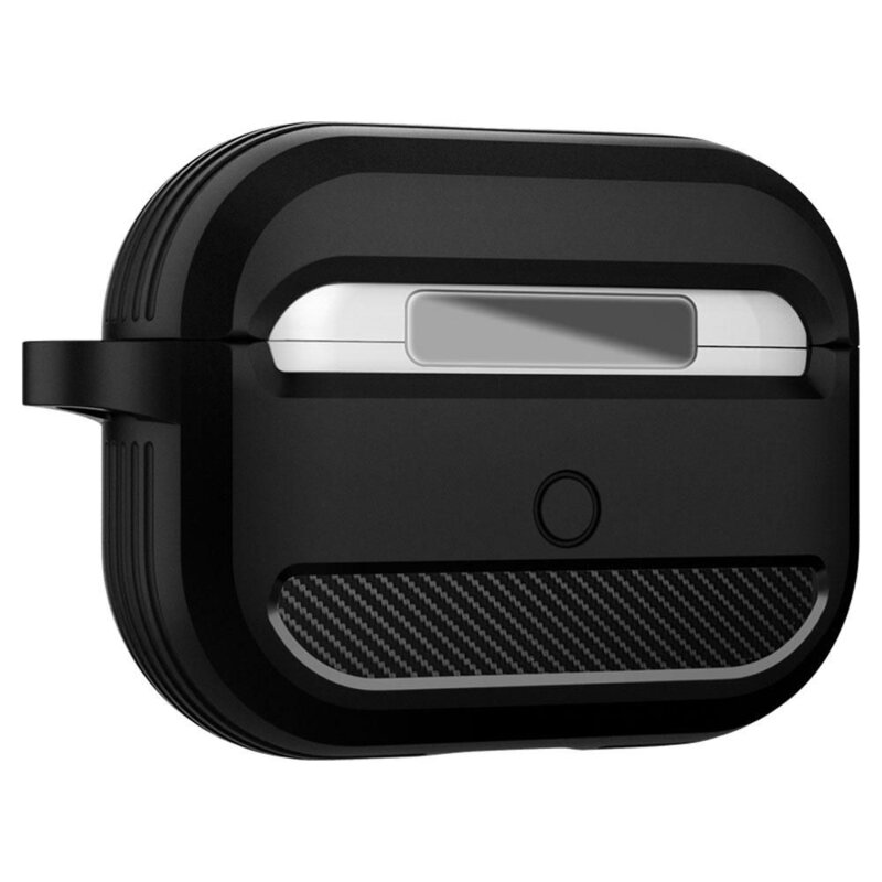 Husa AirPods Pro 2 Techsuit Carbon Silicone, gri