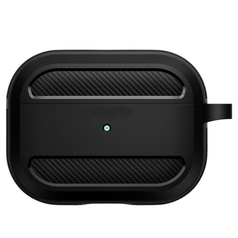 Husa AirPods Pro 1 Techsuit Carbon Silicone, negru