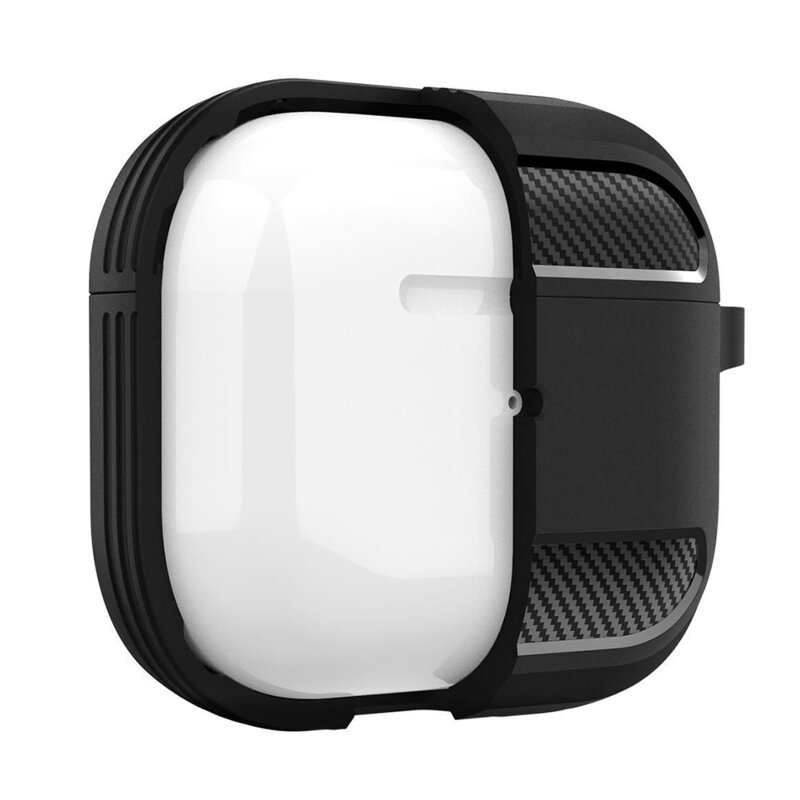 Husa AirPods 3 Techsuit Carbon Silicone, gri