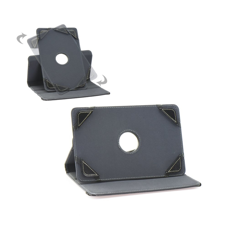 Husa Tableta 10 inch Cu Stand Rotativa 360 Negru