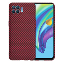 Husa Oppo Reno4 Lite Techsuit Carbonite FiberShell, rosu