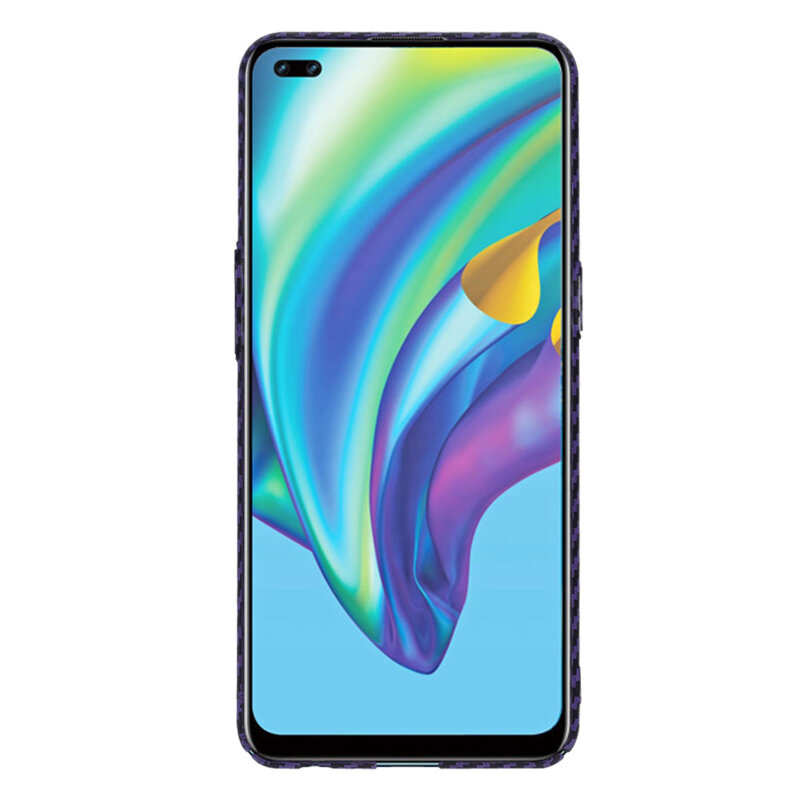 Husa Oppo Reno4 Lite Techsuit Carbonite FiberShell, mov