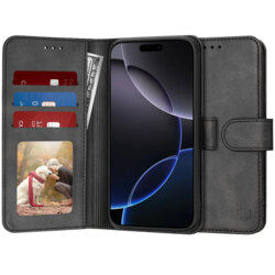 Husa 360 iPhone 16 Pro Max Techsuit Diary Book, negru