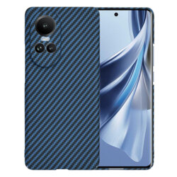 Husa Oppo Reno10 Techsuit Carbonite FiberShell, cyan