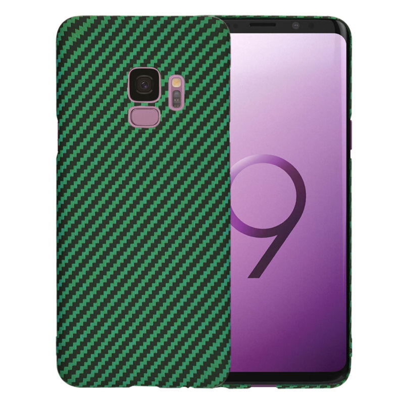 Husa Samsung Galaxy S9 Techsuit Carbonite FiberShell, verde