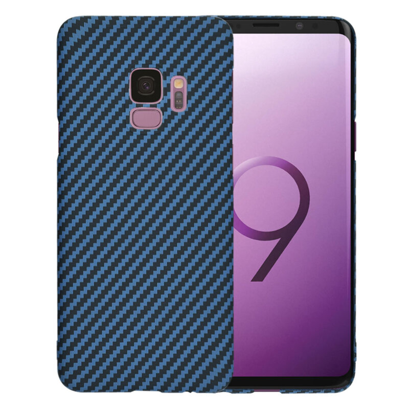 Husa Samsung Galaxy S9 Techsuit Carbonite FiberShell, cyan