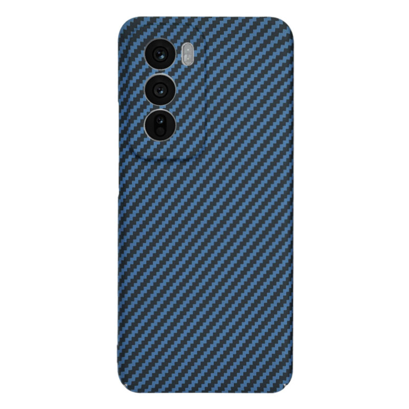 Husa Oppo Reno12 Techsuit Carbonite FiberShell, cyan