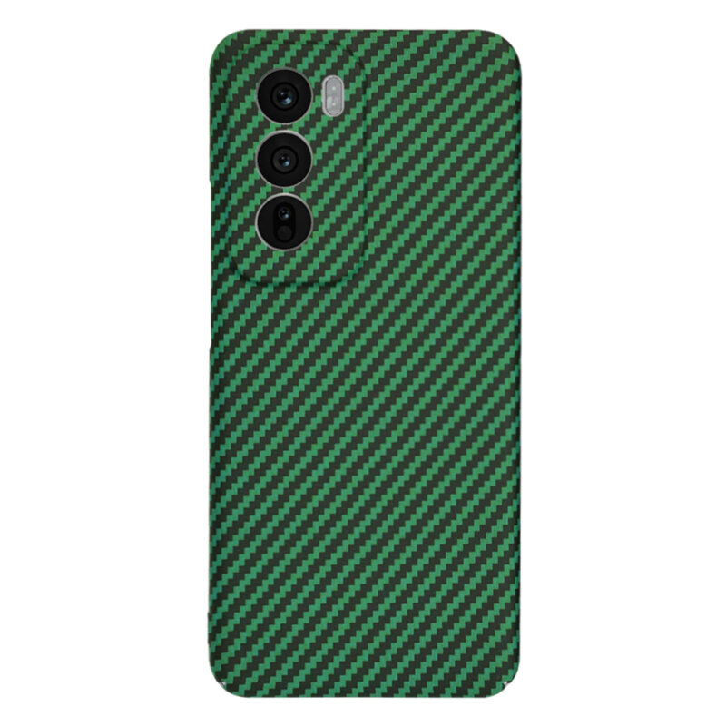 Husa Oppo Reno12 Techsuit Carbonite FiberShell, verde