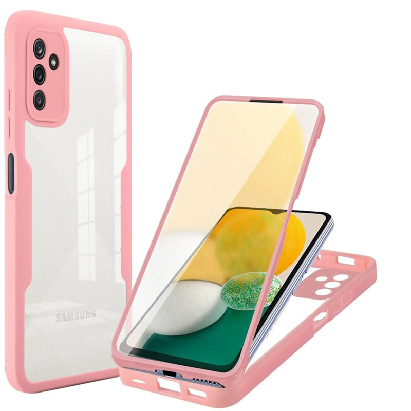 Husa 360° Samsung Galaxy A13 5G Techsuit ColorVerse, roz