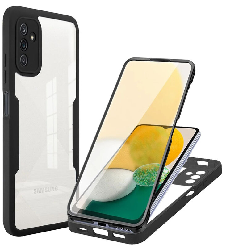 Husa 360° Samsung Galaxy A04S Techsuit ColorVerse, negru