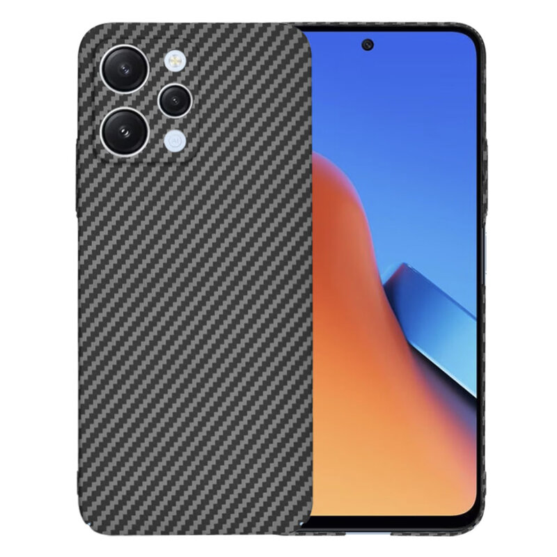 Husa Xiaomi Redmi 12 4G Techsuit Carbonite FiberShell, negru