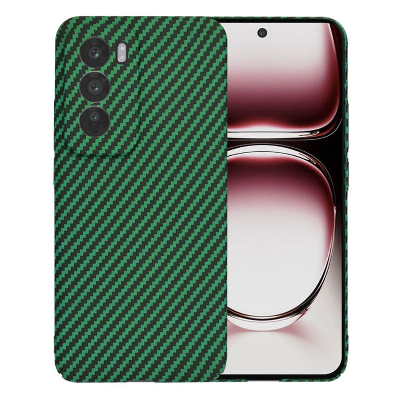 Husa Oppo Reno12 Pro Techsuit Carbonite FiberShell, verde