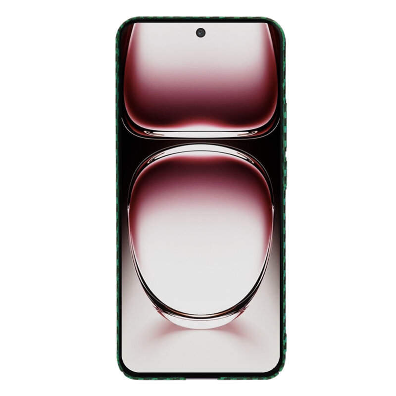 Husa Oppo Reno12 Pro Techsuit Carbonite FiberShell, verde