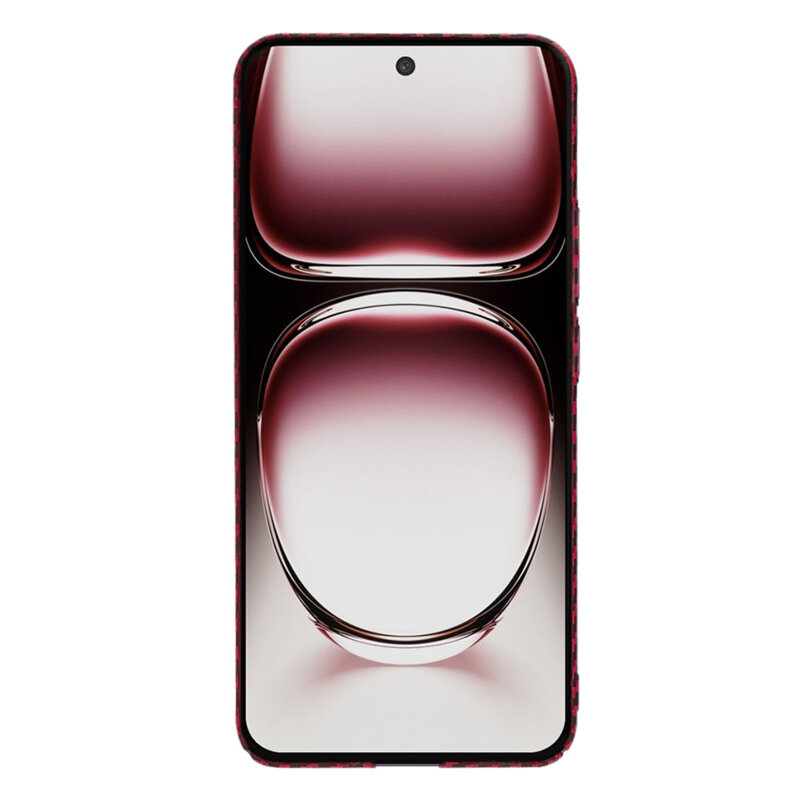 Husa Oppo Reno12 Pro Techsuit Carbonite FiberShell, rosu