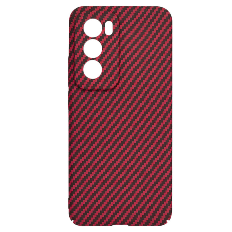 Husa Oppo Reno12 Pro Techsuit Carbonite FiberShell, rosu