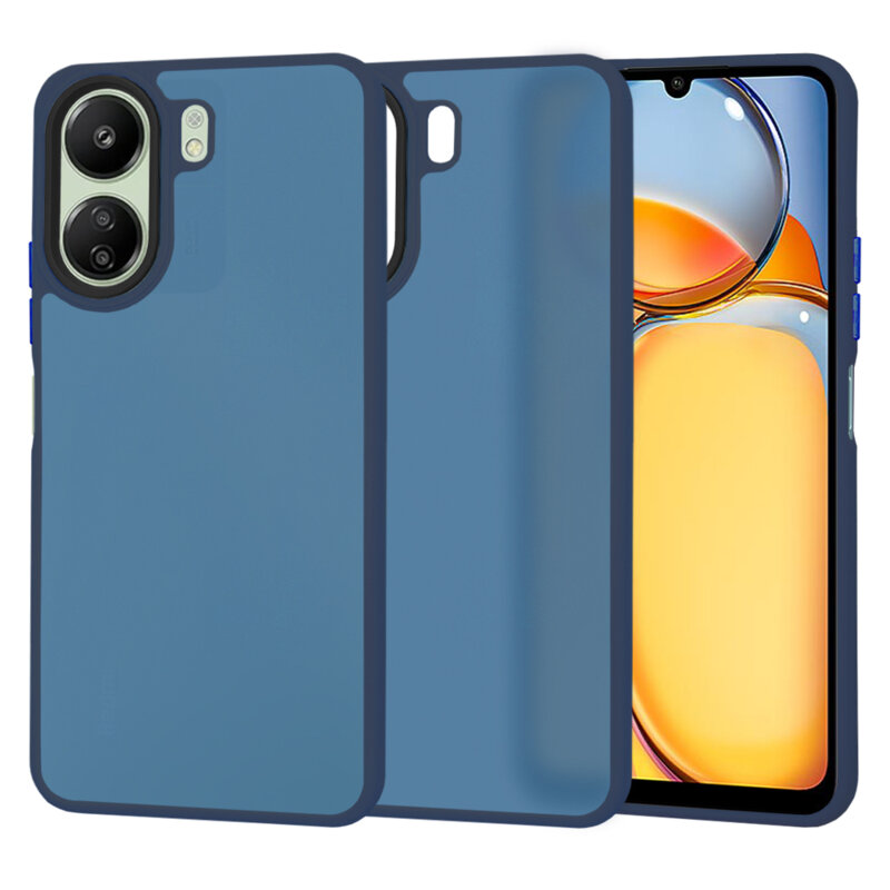 Husa Xiaomi Redmi 13C 4G Techsuit HaloFrost Series, bleumarin