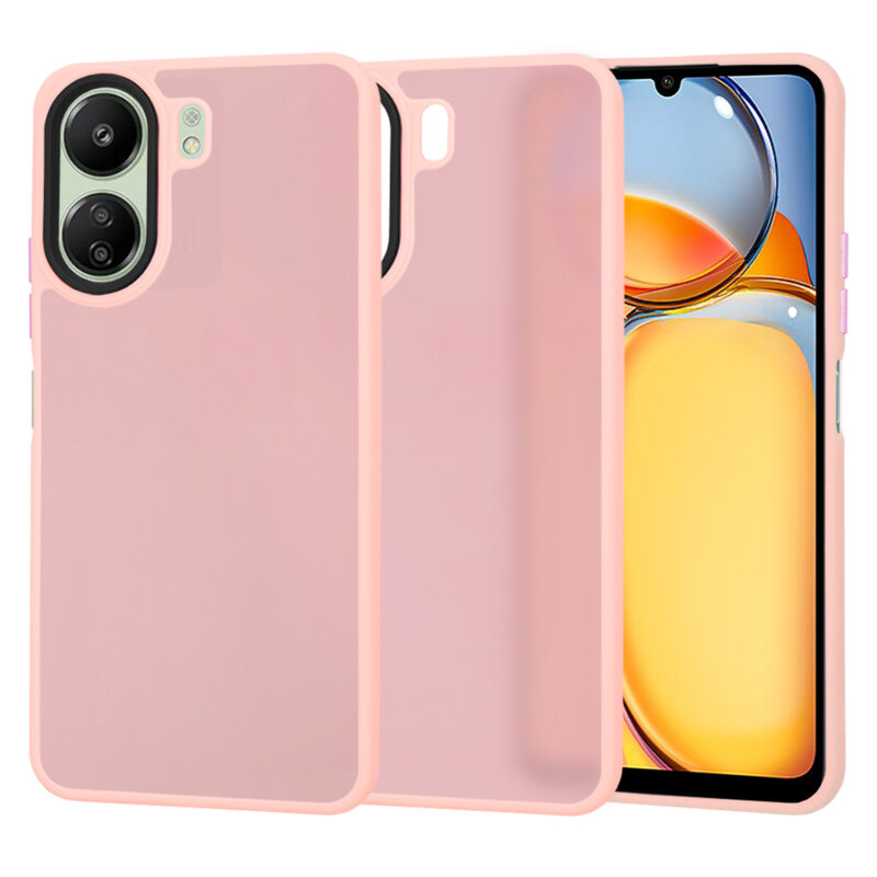 Husa Xiaomi Redmi 13C 4G Techsuit HaloFrost Series, roz