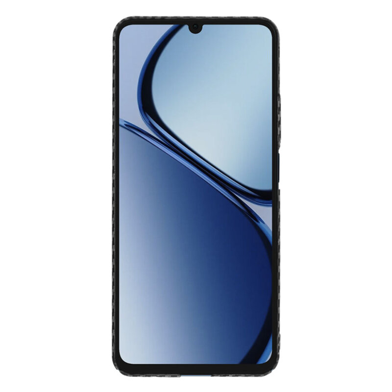 Husa Realme C63 Techsuit Carbonite FiberShell, negru