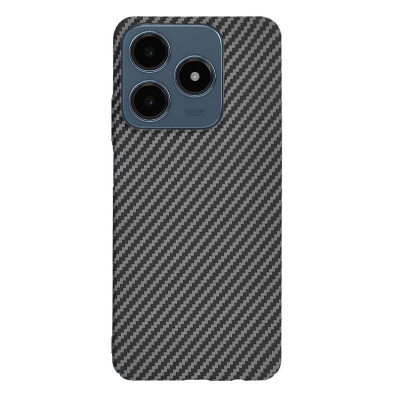 Husa Realme C61 Techsuit Carbonite FiberShell, negru