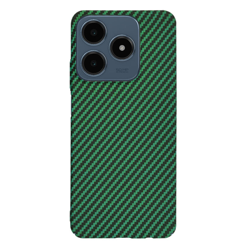 Husa Realme C61 Techsuit Carbonite FiberShell, verde