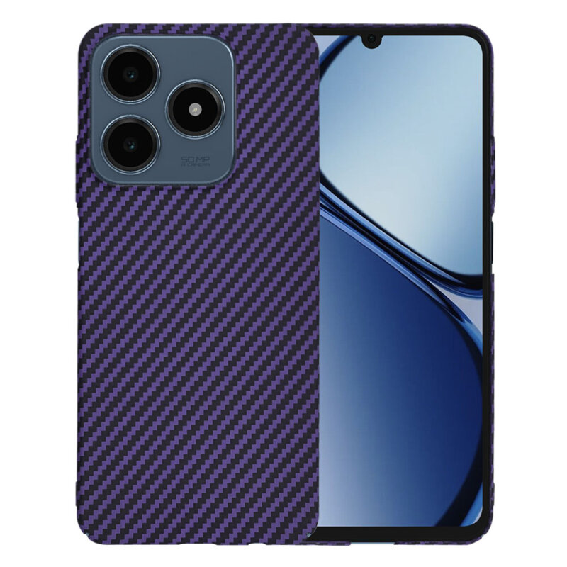 Husa Realme C63 Techsuit Carbonite FiberShell, mov