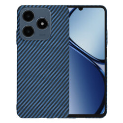 Husa Realme C63 Techsuit Carbonite FiberShell, cyan