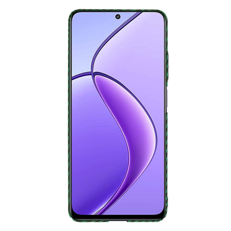 Husa Realme 12 Techsuit Carbonite FiberShell, verde