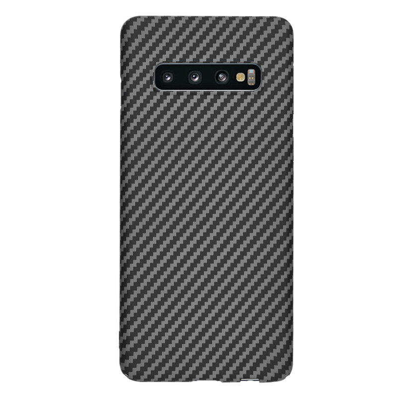 Husa Samsung Galaxy S10 Techsuit Carbonite FiberShell, negru