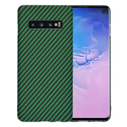 Husa Samsung Galaxy S10 Techsuit Carbonite FiberShell, verde