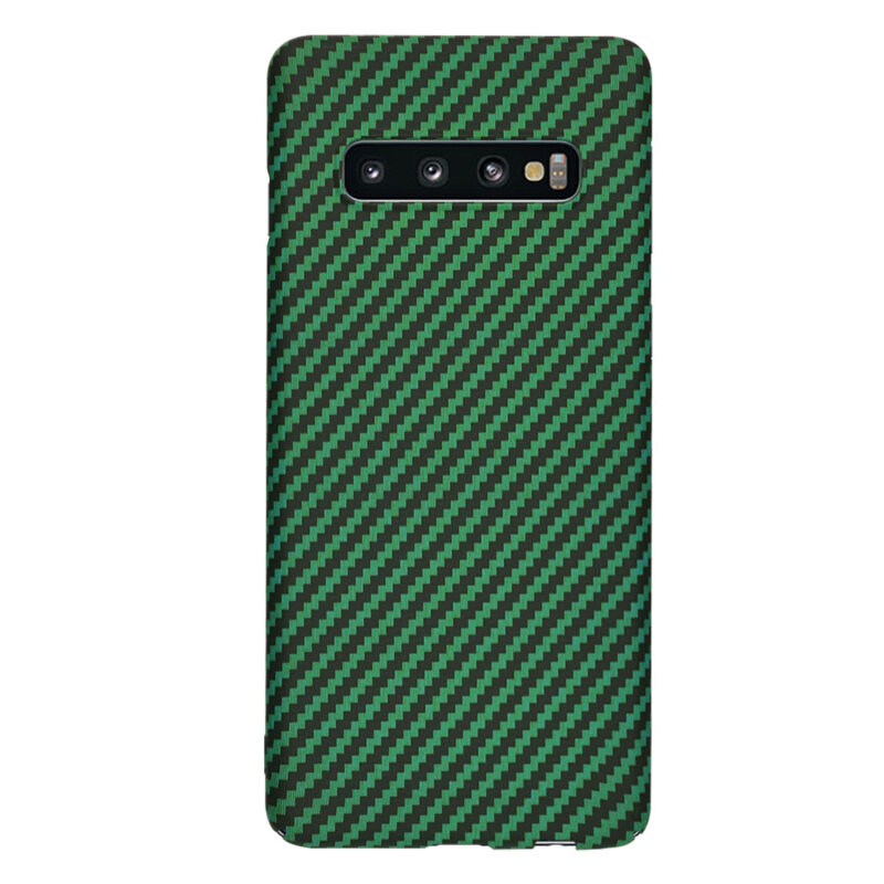 Husa Samsung Galaxy S10 Techsuit Carbonite FiberShell, verde